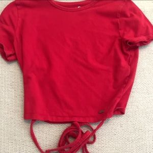 Junior Hollister AS crop top with tie lot of 2